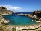 In Lindos Rhodes island, one of the most beautiful beaches of the world 