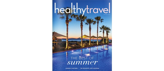 Aqua Blu – Kos island on the cover of Healthy Travel Magazine