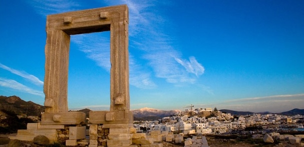 Ancient Portara: The trademark of Naxos island