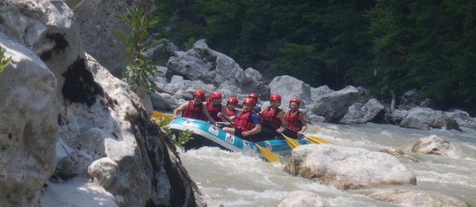 Moments of extreme joy: Rafting at Voidomatis river 